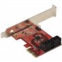 StarTech.com Carte PCI Express SATA 4 ports - Carte Contrôleur PCIe SATA - 6Gbps - ASM1166 Non-Raid - Convertisseur PCI Express 