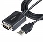 StarTech.com Câble USB vers RS232 de 1m - Câble Convertisseur USB vers RS232 DB9 Mâle avec Rétention du Port COM - Prolific IC -