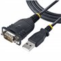 StarTech.com Adaptateur USB vers Série de 1m - Convertisseur DB9 Mâle vers USB - Adaptateur USB RS232
