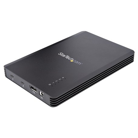 StarTech.com Boîtier SSD M.2 NVMe Thunderbolt 3 à 4 Baies - Boîtier Disque Dur Externe 1 DisplayPort vidéo et 2 Ports TB3 Downst