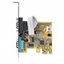 StarTech.com Carte Série PCI Express à 2 ports - Carte d'Extension Série PCIe vers RS232 (DB9) - Adaptateur PCIe avec UART 16C10