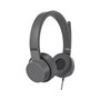 Lenovo GXD1C99243 écouteur/casque Avec fil Arceau Appels/Musique USB Type-C Gris