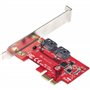 StarTech.com Carte PCI Express SATA 2 ports - Carte Contrôleur PCIe SATA - 6Gbps - ASM1166 Non-RAID - Convertisseur PCI Express 