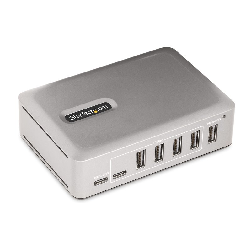 Startech.com 10G5A2CS-USB-C-HUB hub & concentrateur USB 3.2 Gen 2 (3.1 Gen 2) Type-C 10000 Mbit/s Argent