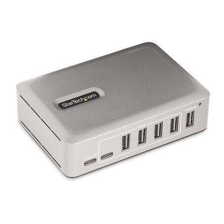 StarTech.com 10G5A2CS-USB-C-HUB hub & concentrateur USB 3.2 Gen 2 (3.1 Gen 2) Type-C 10000 Mbit/s Argent