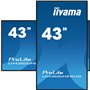 iiyama PROLITE Carte A numérique 108 cm (42.5") LED Wifi 500 cd/m² 4K Ultra HD Noir Intégré dans le processeur Android 11 24/7