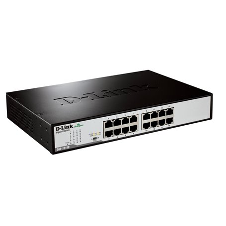 D-Link DGS-1016D/E commutateur réseau Non-géré Noir