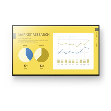 Sony FW-50EZ20L affichage de messages Écran plat de signalisation numérique 127 cm (50") LED Wifi 350 cd/m² 4K Ultra HD Noir And