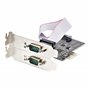 StarTech.com Carte Série PCI Express à 2 Ports - Adaptateur/Carte PCIe à 2 Ports vers RS232/RS422/RS485 (DB9), Support Bas-Profi