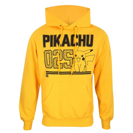 Sweat à capuche unisex Pokémon Picachu Line Art Jaune