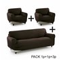 Housse de canapé Sofakover Pocket Trio Romeo 3 Unités