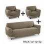 Housse de canapé Sofakover Pocket Trio Romeo 3 Unités