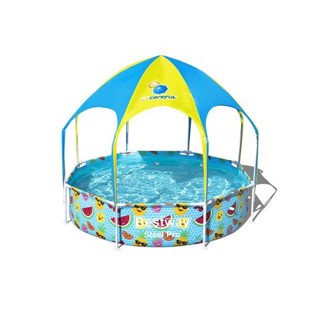 Bestway Steel Pro 2.44m x 51cm Splash-in-shade Play Pool