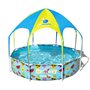 Bestway Steel Pro 2.44m x 51cm Splash-in-shade Play Pool, Orange/Jaune