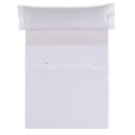 Jeu de draps Alexandra House Living Blanc Lit 1 persone 3 Pièces