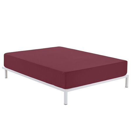 Drap housse Alexandra House Living Bordeaux 105 x 200 cm