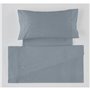 Jeu de draps Alexandra House Living Acier Gris acier Lit 2 persones 3 Pièces
