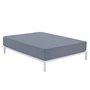 Drap housse Alexandra House Living Gris acier 105 x 200 cm