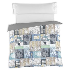 Housse de Couette Alexandra House Living Music Multicouleur 140 x 200 cm