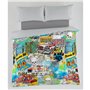 Housse de Couette Alexandra House Living Rebel Multicouleur 140 x 200 cm