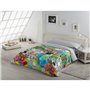 Housse de Couette Alexandra House Living Rebel Multicouleur 140 x 200 cm