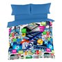 Housse de Couette Alexandra House Living Net Multicouleur 140 x 200 cm