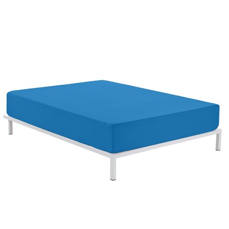 Drap housse Alexandra House Living Bleu 180 x 200 cm