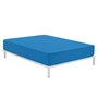 Drap housse Alexandra House Living Bleu 180 x 200 cm