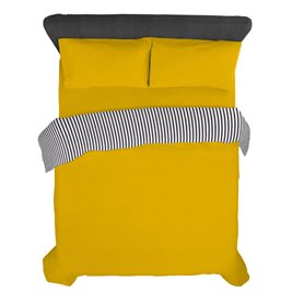 Housse de Couette Alexandra House Living Moutarde 150 x 220 cm