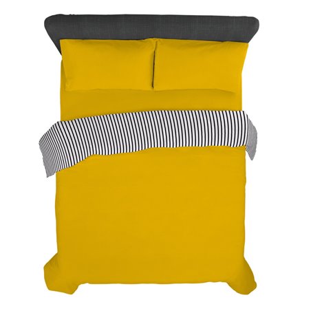 Housse de Couette Alexandra House Living Moutarde 150 x 220 cm