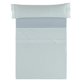 Jeu de draps Alexandra House Living Estelia Vert tendre Lit 1 persone 3 Pièces