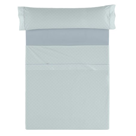 Jeu de draps Alexandra House Living Estelia Vert tendre Gran lit 2 persones 3 Pièces