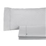 Jeu de draps Alexandra House Living Estelia Gris perlé Lit king size 4 Pièces