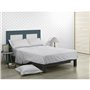 Jeu de draps Alexandra House Living Estelia Gris perlé Lit king size 4 Pièces