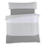 Parure de couette Alexandra House Living Blanc Gris Gran lit 2 persones 3 Pièces