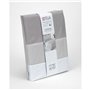 Parure de couette Alexandra House Living Blanc Gris Gran lit 2 persones 3 Pièces