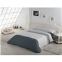 Parure de couette Alexandra House Living Blanc Gris Gran lit 2 persones 3 Pièces