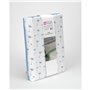 Jeu de draps Alexandra House Living Estelia Bleu Lit king size 4 Pièces