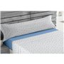 Jeu de draps Alexandra House Living Estelia Bleu Lit 2 persones 3 Pièces