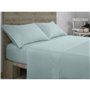 Drap housse Alexandra House Living QUTUN Bleu clair 150 x 200 cm