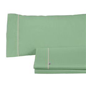 Jeu de draps Alexandra House Living Vert Lit king size 4 Pièces