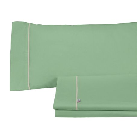 Jeu de draps Alexandra House Living Vert Lit king size 4 Pièces