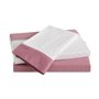 Jeu de draps Alexandra House Living Eira Rose chaud Lit king size 4 Pièces