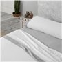 Jeu de draps Alexandra House Living Eira Gris perlé Lit 1 persone 3 Pièces