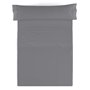 Jeu de draps Alexandra House Living Satén Gris foncé Gran lit 2 persones 4 Pièces