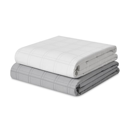 Parure de couette Alexandra House Living Sophia Gris acier Gran lit 2 persones 2 Pièces