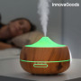 Humidificateur Diffuseur d'Arômes LED Wooden-Effect InnovaGoods 43,99 €