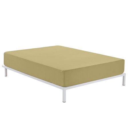 Drap housse Alexandra House Living Marron Clair 140 x 200 x 30 cm 135/140 x 190/200 cm