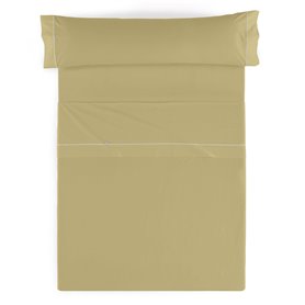 Jeu de draps Alexandra House Living Ocre Gran lit 2 persones 4 Pièces