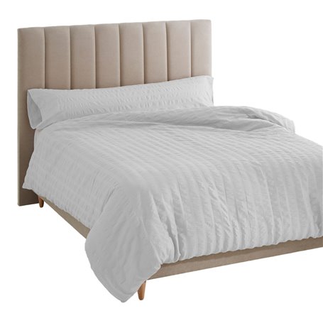 Parure de couette Alexandra House Living Amán Blanc Lit 2 persones 2 Pièces